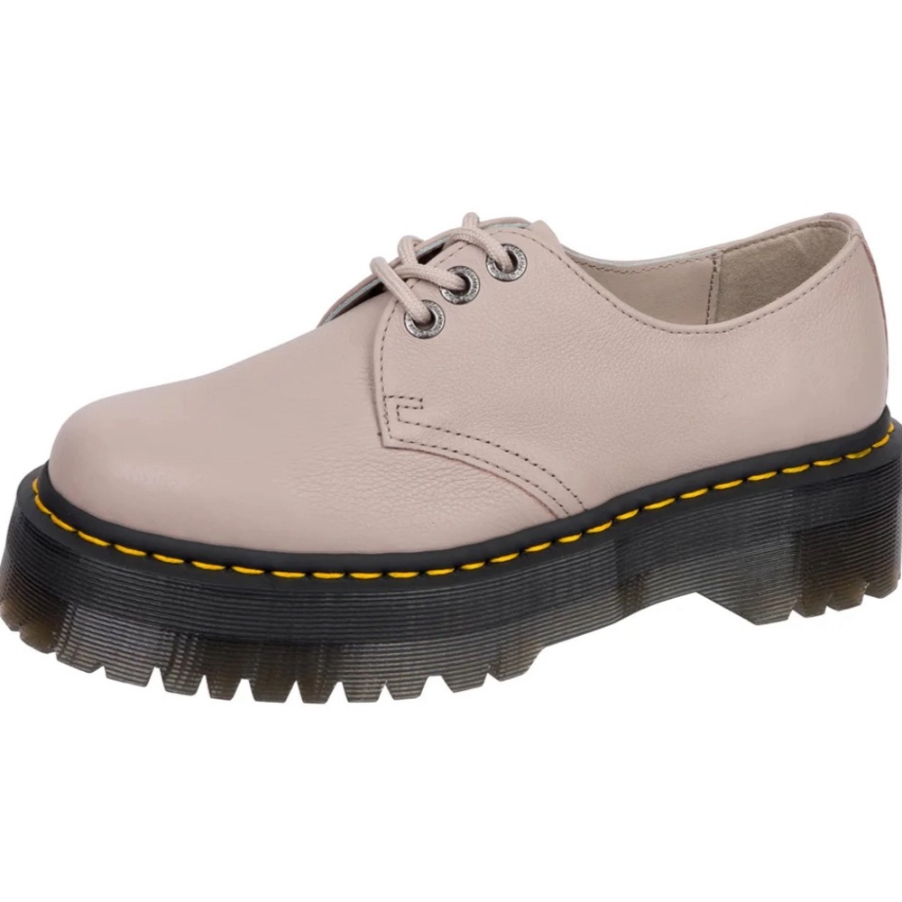 Martens Womens 1461 Quad Platform Oxfords Loafers